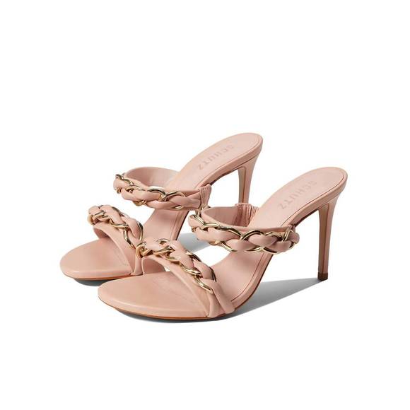 NEW SCHUTZ kristley heeled sandal in sweet rose - Picture 1 of 3